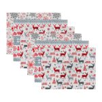 - Servis6li-Set21-Gorsel3 - Realhomes  6'lı Geyik & Kar Tanesi Özel Tasarım Temalı Amerikan Servis Seti Realhomes