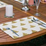 6'lı Altın Varaklı Yılbaşı Temalı Amerikan Servis Seti Realhomes