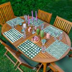 - Servis6li-Set213-Gorsel1 - Realhomes 6'lı Koyu Yeşil Geometrik Çizimli Özel Tasarımlı Amerikan Servis Seti Realhomes