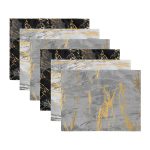 - Servis6li-Set218-Gorsel3 - Realhomes 6'lı Siyah & Gri & Beyaz Mermer Tasarımlı Amerikan Servis Seti Realhomes