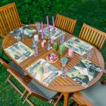 6'lı Pastel Renkli Özel Tasarım Amerikan Servis Seti Realhomes