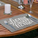 6'lı Gri Zemin Home Sweet Home Temalı Amerikan Servis Seti Realhomes