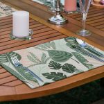 - Servis6li-Set230-Gorsel2 - Realhomes 6'lı Soyut Tropik Yaprak Tasarımlı Amerikan Servis Seti Realhomes