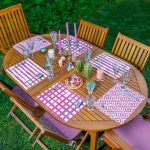 - Servis6li-Set232-Gorsel1 - Realhomes  6'lı Mor Geometrik Çizimli Özel Tasarım Amerikan Servis Seti Realhomes