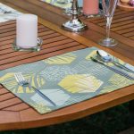 6'lı Soyut Renkli Geometrik Şekilli Yapraklar Amerikan Servis Seti Realhomes