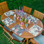 6'lı Geometrik Şekilli Özel Tasarım Amerikan Servis Seti Realhomes