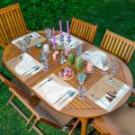 6'lı Renkli Zemin Üzerinde Onedraw Çizimli Amerikan Servis Seti Realhomes