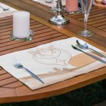 6'lı Onedraw Çizimli Özel Tasarımlı Amerikan Servis Seti Realhomes