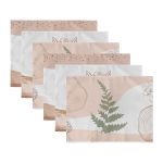 6'lı Onedraw Çizimli Özel Tasarımlı Amerikan Servis Seti Realhomes