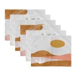 6'lı Renkli Özel Tasarım Amerikan Servis Seti Realhomes