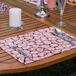 6'lı Pembe & Siyah Zebra Desen Tasarımlı Amerikan Servis Seti Realhomes