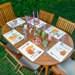 6'lı Beyaz Zemin Üzerinde Onedraw Çizimli Amerikan Servis Seti Realhomes