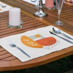 6'lı Beyaz Zemin Üzerinde Onedraw Çizimli Amerikan Servis Seti Realhomes