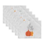 6'lı Beyaz Zemin Üzerinde Onedraw Çizimli Amerikan Servis Seti Realhomes