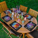 - Servis6li-Set258-Gorsel1 - Realhomes  6'lı Renkli Uzakdoğu Etnik Figürlü Amerikan Servis Seti Realhomes