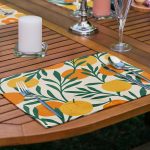 6'lı Rengarenk Zemin Çiçek & Dallar Amerikan Servis Seti Realhomes