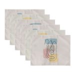 - Servis6li-Set267-Gorsel3 - Realhomes  6'lı Soyut Renkli Yosun Çizimli Amerikan Servis Seti Realhomes