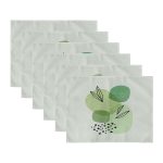 - Servis6li-Set268-Gorsel3 - Realhomes  6'lı Yeşil Yaprak Tasarımlı Amerikan Servis Seti Realhomes