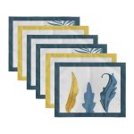 - Servis6li-Set271-Gorsel3 - Realhomes  6'lı Özel Tasarım Yaprak Tasarımlı Amerikan Servis Seti Realhomes