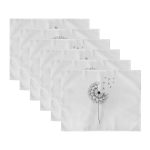 - Servis6li-Set272-Gorsel3 - Realhomes  6'lı Siyah Beyaz Karahindiba Özel Tasarımlı Amerikan Servis Seti Realhomes