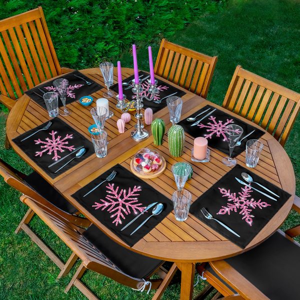 - Servis6li-Set280-Gorsel1 - Realhomes  6'lı Mavi & Sarı Renkli Çapa Tasarımlı Amerikan Servis Seti Realhomes