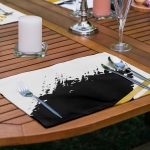 6'lı Siyah Beyaz Gold Detaylı Özel Tasarım Amerikan Servis Seti Realhomes