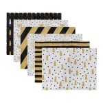 - Servis6li-Set300-Gorsel3 - Realhomes  6'lı Altın Varaklı Özel Tasarım Yılbaşı Temalı Amerikan Servis Seti Realhomes