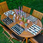 6'lı Mavi Puantiyeli Özel Tasarım Amerikan Servis Seti Realhomes