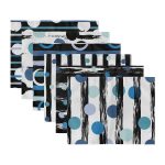 6'lı Mavi Puantiyeli Özel Tasarım Amerikan Servis Seti Realhomes