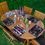 - Servis6li-Set304-Gorsel1 - Realhomes 6'lı Açık Mor Renkli Özel Tasarım Çizimli Amerikan Servis Seti Realhomes