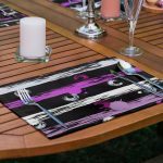 - Servis6li-Set304-Gorsel2 - Realhomes 6'lı Açık Mor Renkli Özel Tasarım Çizimli Amerikan Servis Seti Realhomes