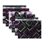 - Servis6li-Set304-Gorsel3 - Realhomes 6'lı Açık Mor Renkli Özel Tasarım Çizimli Amerikan Servis Seti Realhomes