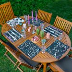 6'lı Koyu Zeminli Özel Tasarım Amerikan Servis Seti Realhomes