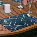 6'lı Koyu Zeminli Özel Tasarım Amerikan Servis Seti Realhomes