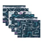 6'lı Koyu Zeminli Özel Tasarım Amerikan Servis Seti Realhomes