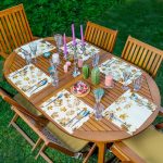 6'lı Altın Varaklı Yaprak Özel Tasarım Amerikan Servis Seti Realhomes