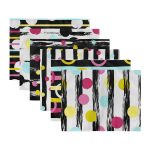 6'lı Renkli Puantiyeli Özel Tasarım Amerikan Servis Seti Realhomes