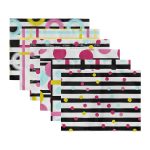 6'lı Renkli Puantiyeli Özel Tasarım Amerikan Servis Seti Realhomes