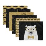 - Servis6li-Set317-Gorsel3 - Realhomes  6'lı Altın Varaklı Yılbaşı Temalı Amerikan Servis Seti Realhomes