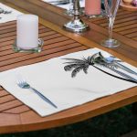 6'lı Karakalem Ağaç Tasarımlı Amerikan Servis Seti Realhomes