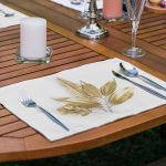 6'lı Altın Varaklı Yaprak Özel Tasarım Amerikan Servis Seti Realhomes