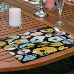 6'lı Renkli Sarmaşık Desen Tasrımlı Amerikan Servis Seti Realhomes