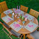 6'lı Gri Zemin Ağaç & Yaprak Tasarımlı Amerikan Servis Seti Realhomes