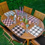 - Servis6li-Set327-Gorsel1 - Realhomes 6'lı Beyaz Pembe Ekose Tasarımlı Amerikan Servis Seti Realhomes