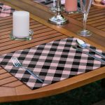 - Servis6li-Set327-Gorsel2 - Realhomes 6'lı Beyaz Pembe Ekose Tasarımlı Amerikan Servis Seti Realhomes