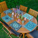 - Servis6li-Set328-Gorsel1 - Realhomes 6'lı Mavi Tonlarında Mandala Tasarımlı Amerikan Servis Seti Realhomes