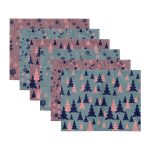 - Servis6li-Set330-Gorsel3 - Realhomes 6'lı Soft Renkli Kar Tanesi Çam Ağacı Özel Tasarım Amerikan Servis Seti Realhomes