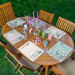 6'lı Gold Detaylı Mermer Tasarımlı Amerikan Servis Seti Realhomes