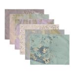 6'lı Gold Detaylı Mermer Tasarımlı Amerikan Servis Seti Realhomes