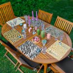 - Servis6li-Set338-Gorsel1 - Realhomes 6'lı Renkli Zebra Desen Tasarımlı Amerikan Servis Seti Realhomes